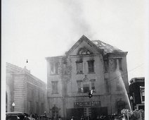City Hall Fire6 View of City Hall fire, 1954. Collection of Don Baldwin.